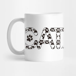 CAT Lover pawprint design Mug